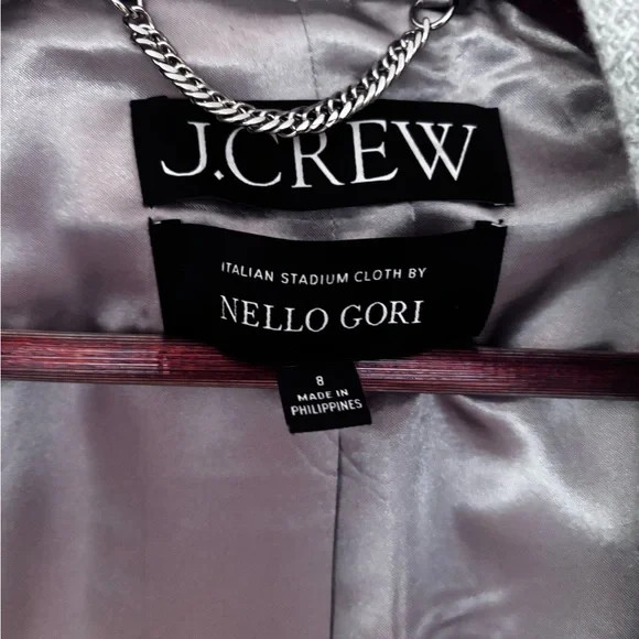 J. Crew Gray Italian Stadium Cloth Coat - Picture 2 of 5